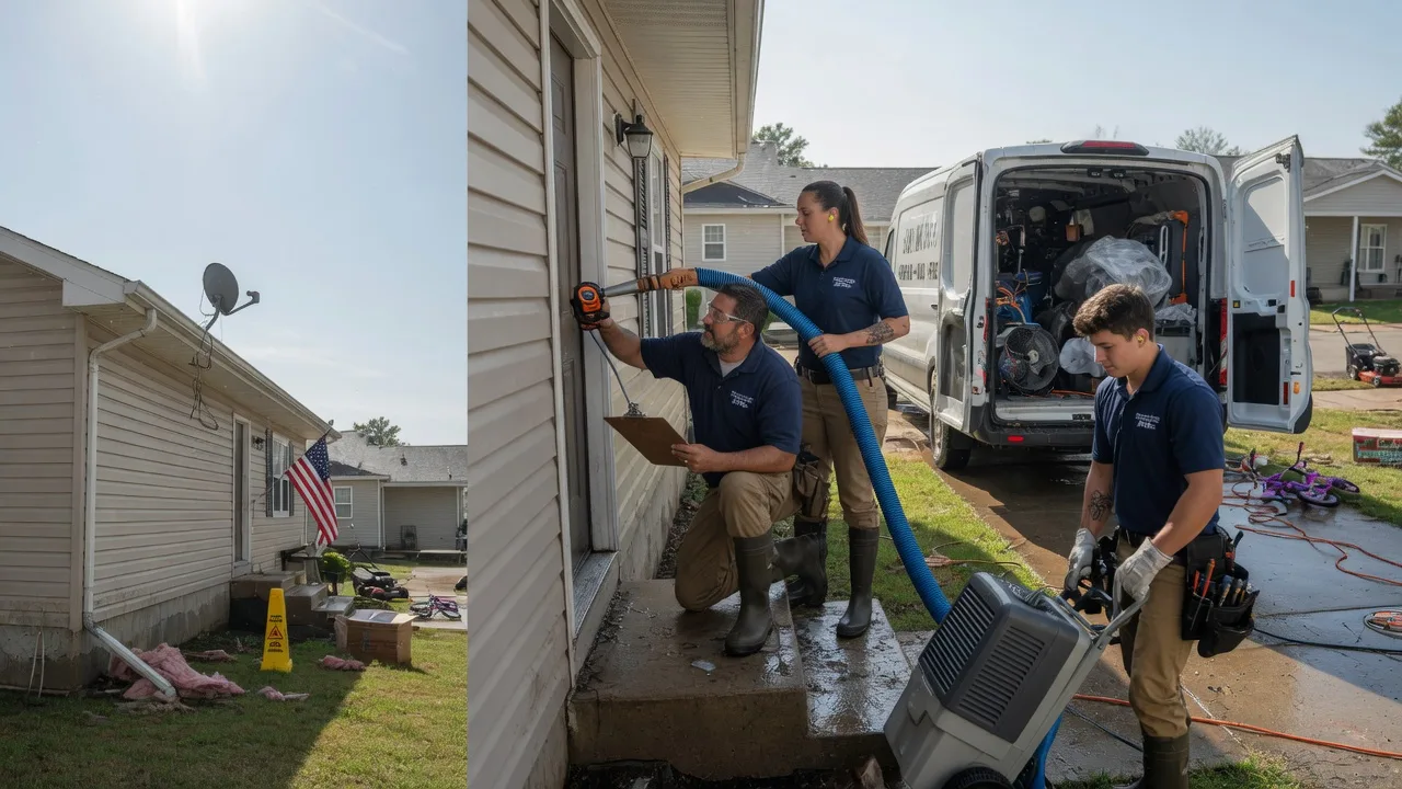 Ceiling Water Damage Restoration in Sikes, LA near me